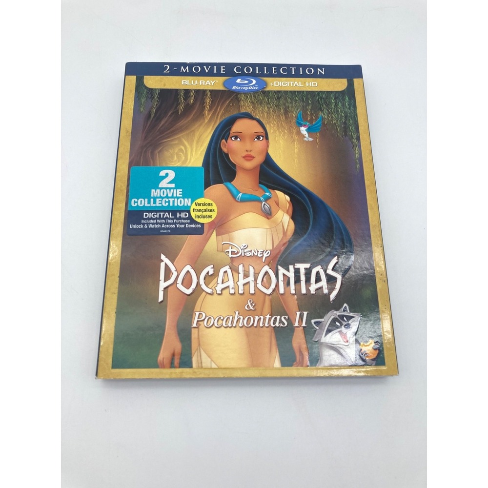 Disney Pocahontas 1 & 2- Blu-Ray 2 Movie Collection- New, Sealed
